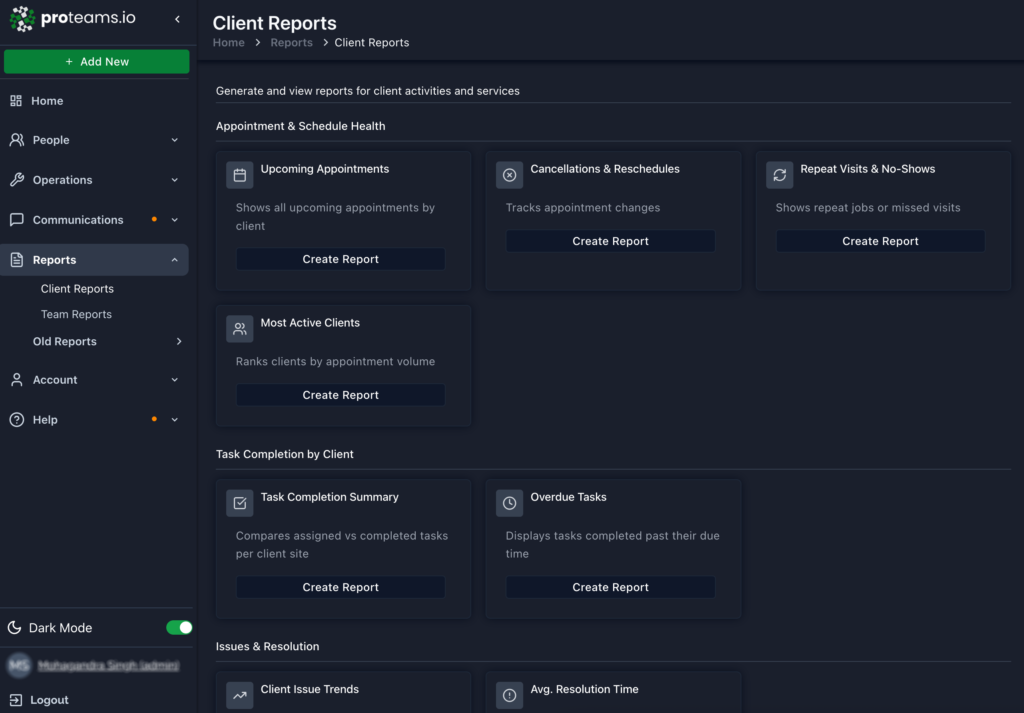 Detailed Reporting Detailed Reporting