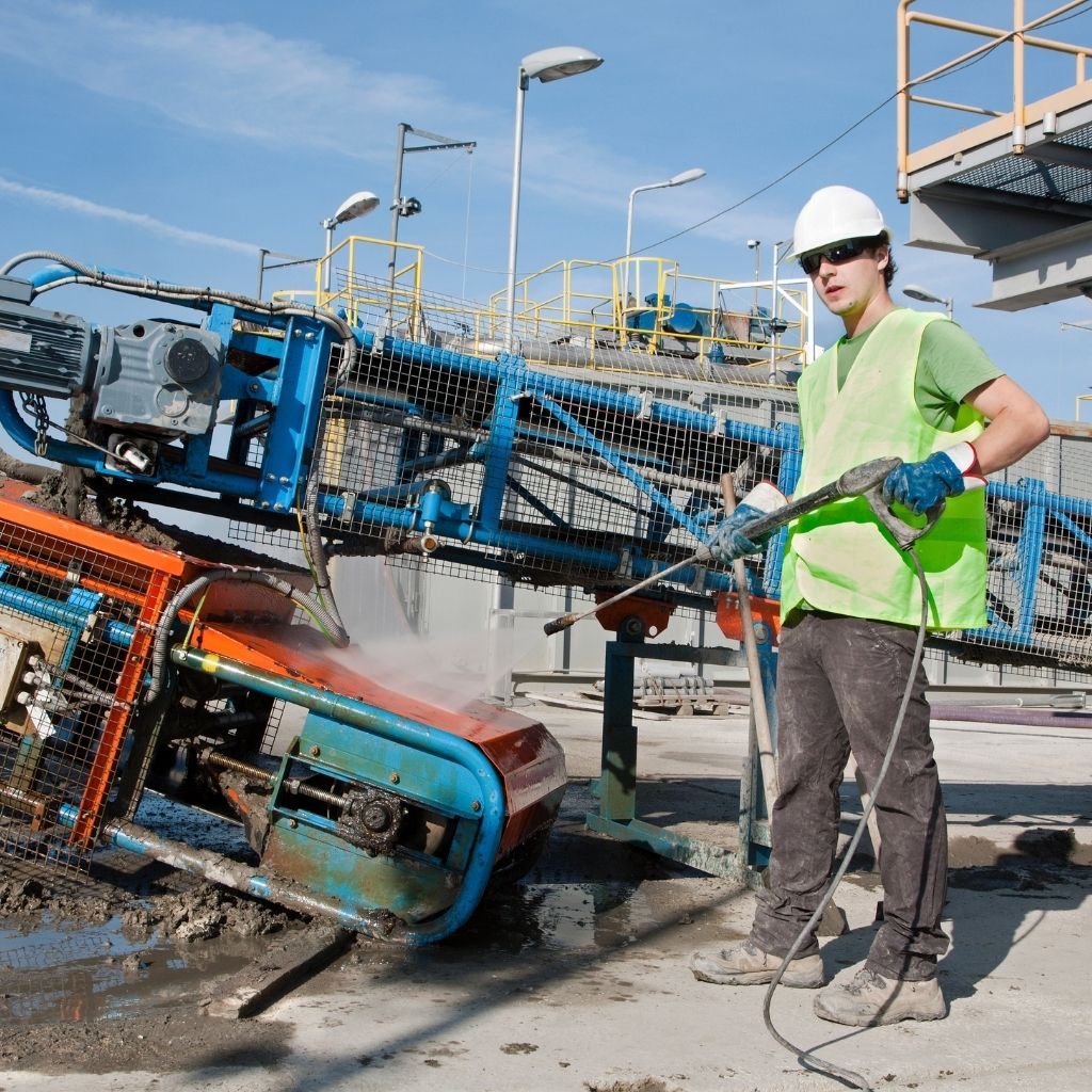 Industrial Cleaning working team